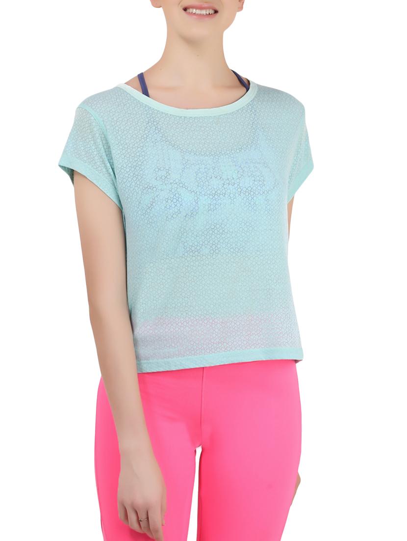 green cotton regular top - 13286795 -  Zoom Image - 0