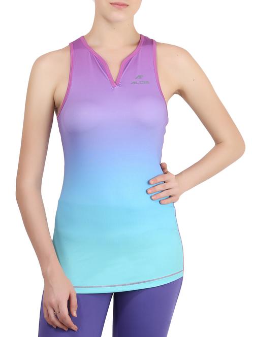 purple racer back top - 13286801 - Standard Image - 0