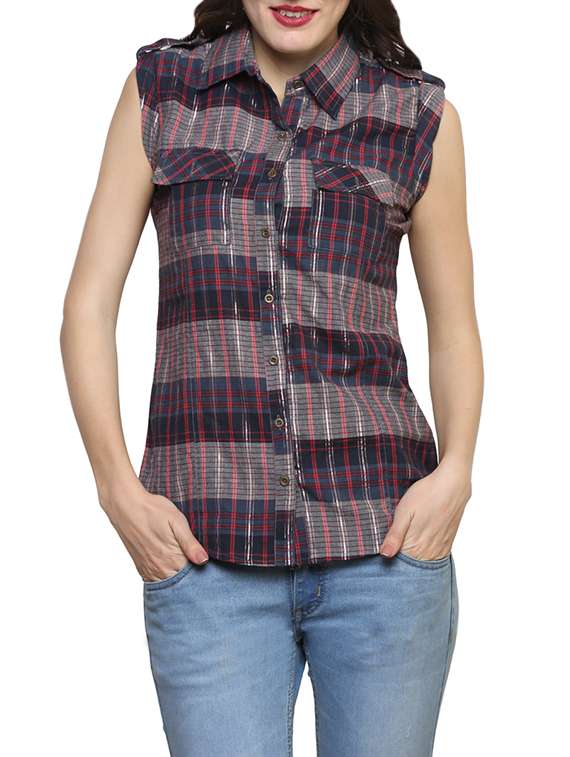 grey cotton regular shirt