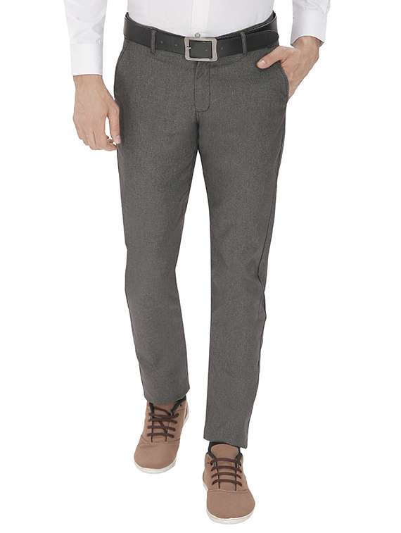 brown cotton casual trouser