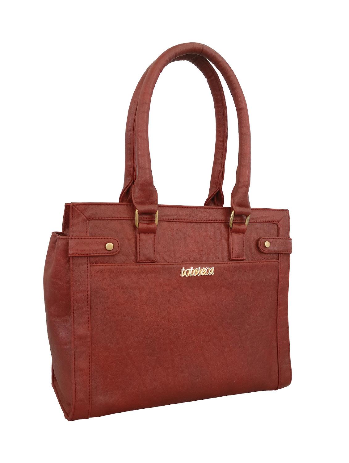 red leatherette handbag - 13303318 - Standard Image - 3