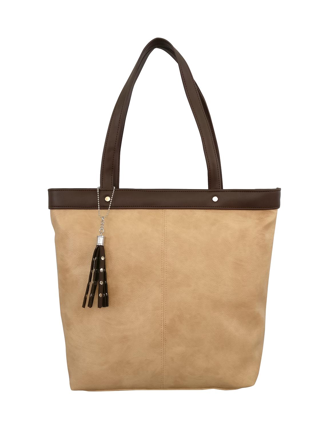 beige leatherette handbag - 13303335 -  Zoom Image - 0