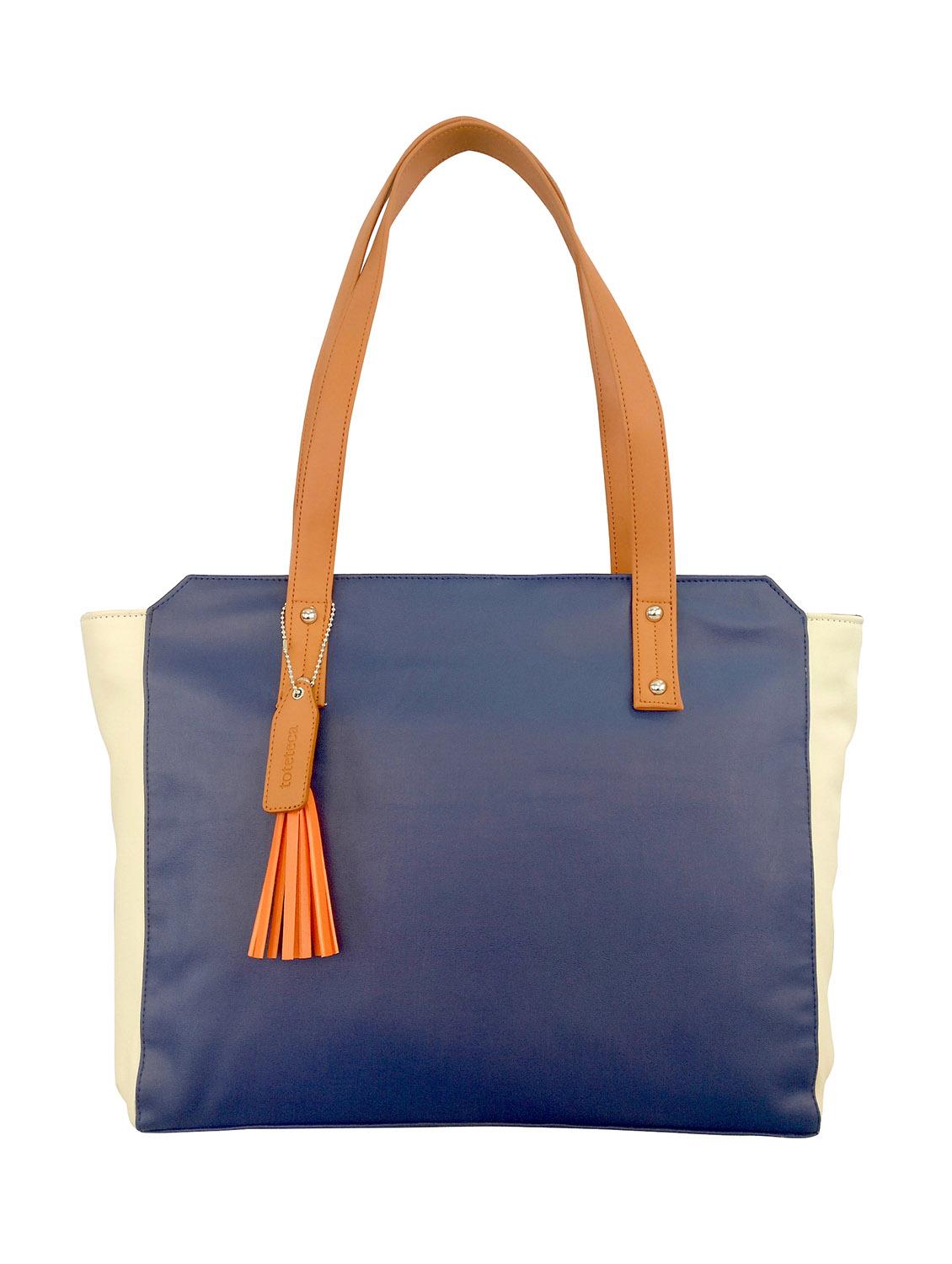 blue leatherette  handbag - 13303336 -  Zoom Image - 0