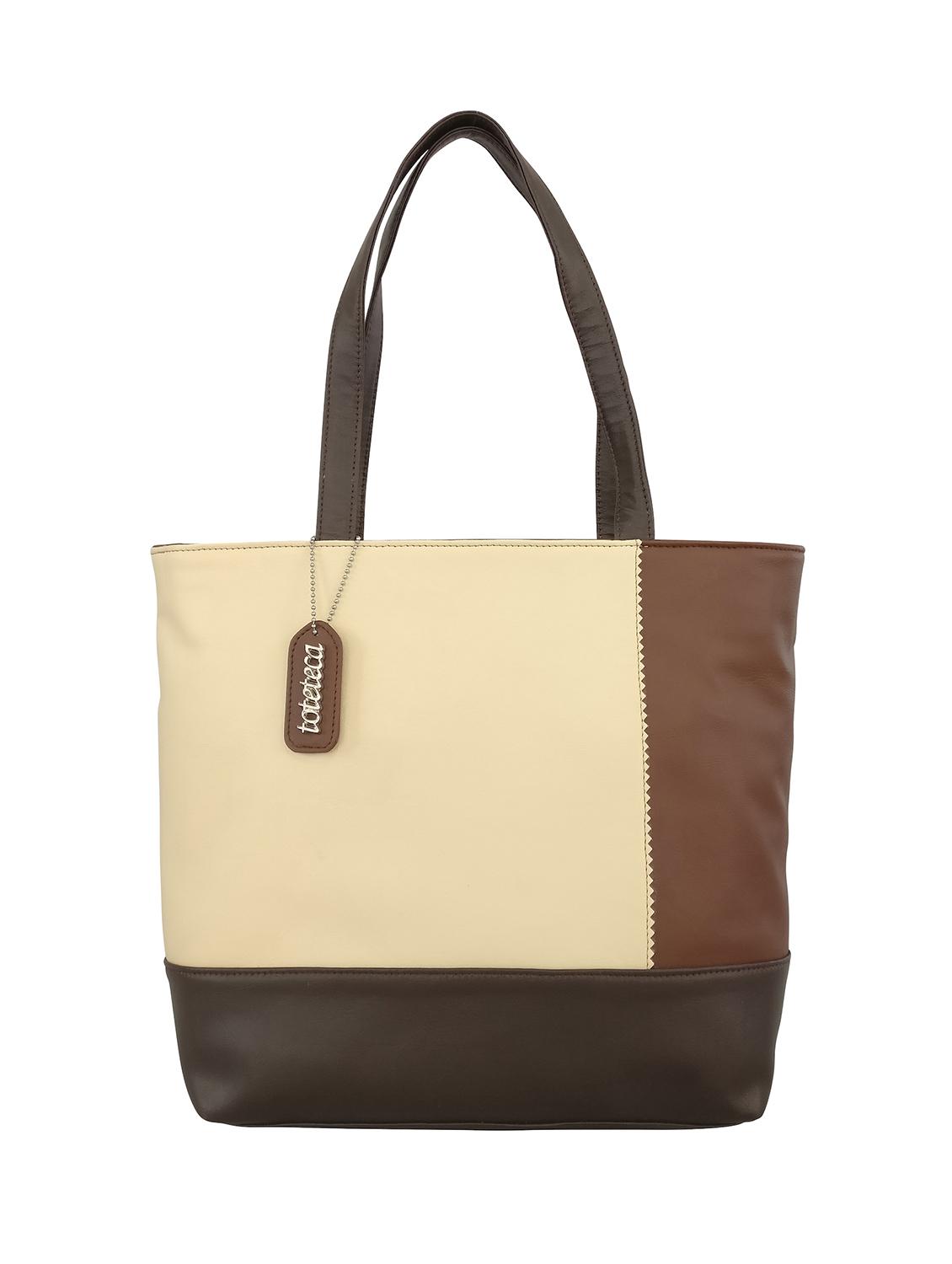 cream leatherette  handbag - 13303344 -  Zoom Image - 0