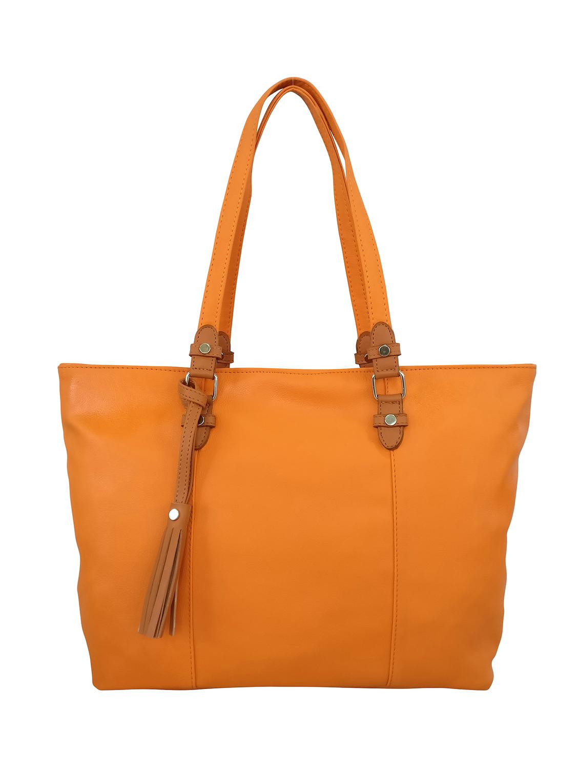 orange leatherette  handbag - 13303352 -  Zoom Image - 0