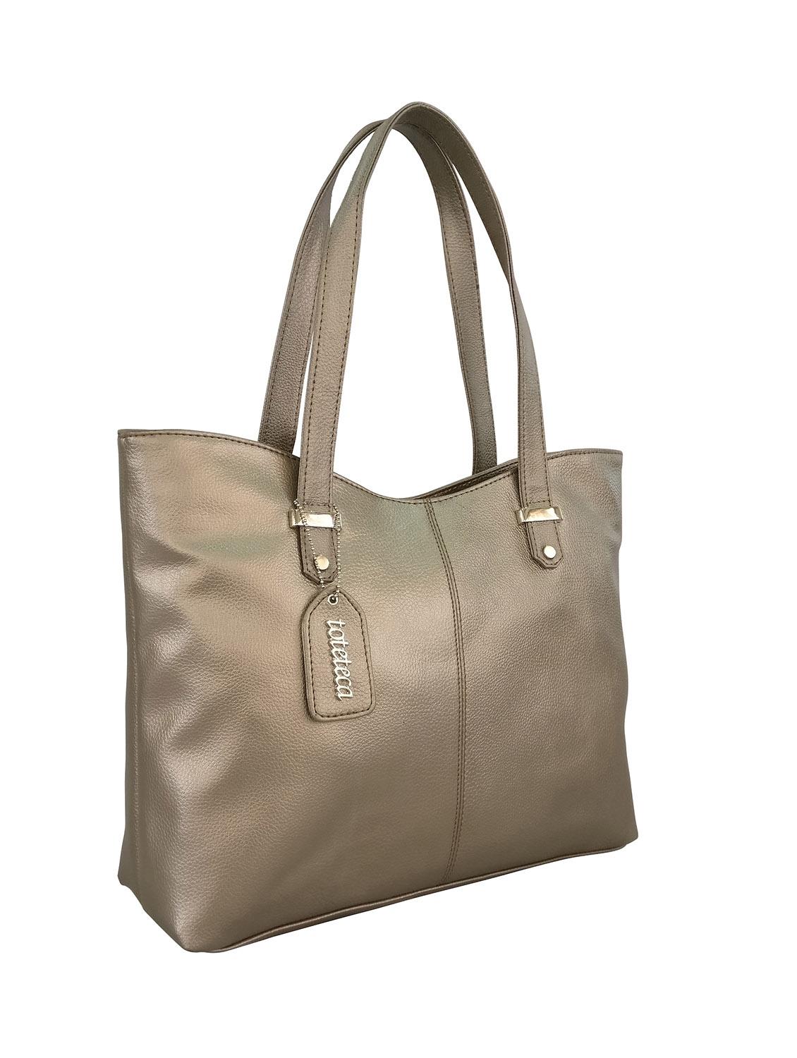metallic leatherette handbag - 13303359 - Standard Image - 3