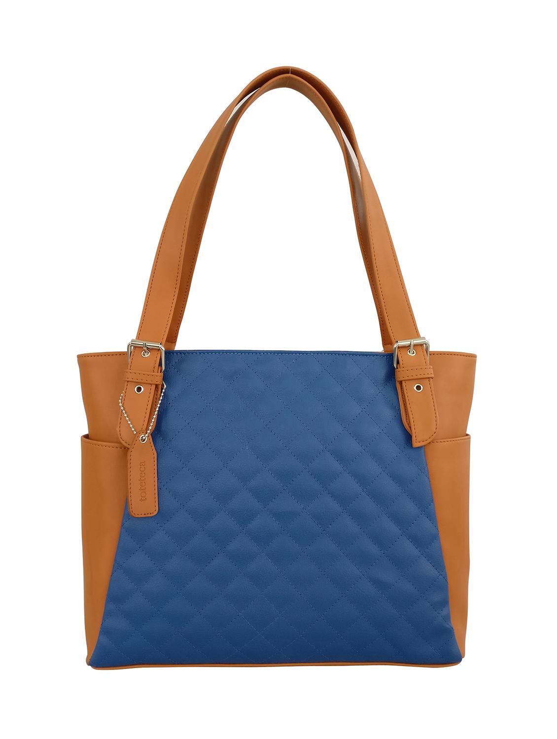 blue leatherette  handbag - 13303362 -  Zoom Image - 0