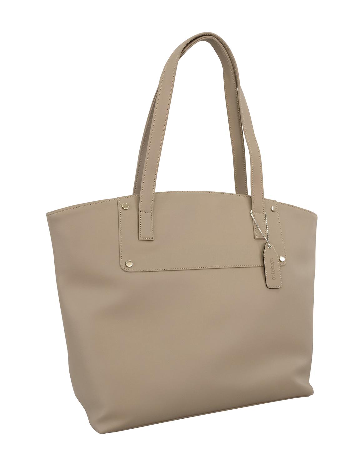 beige leatherette handbag - 13303364 - Standard Image - 3