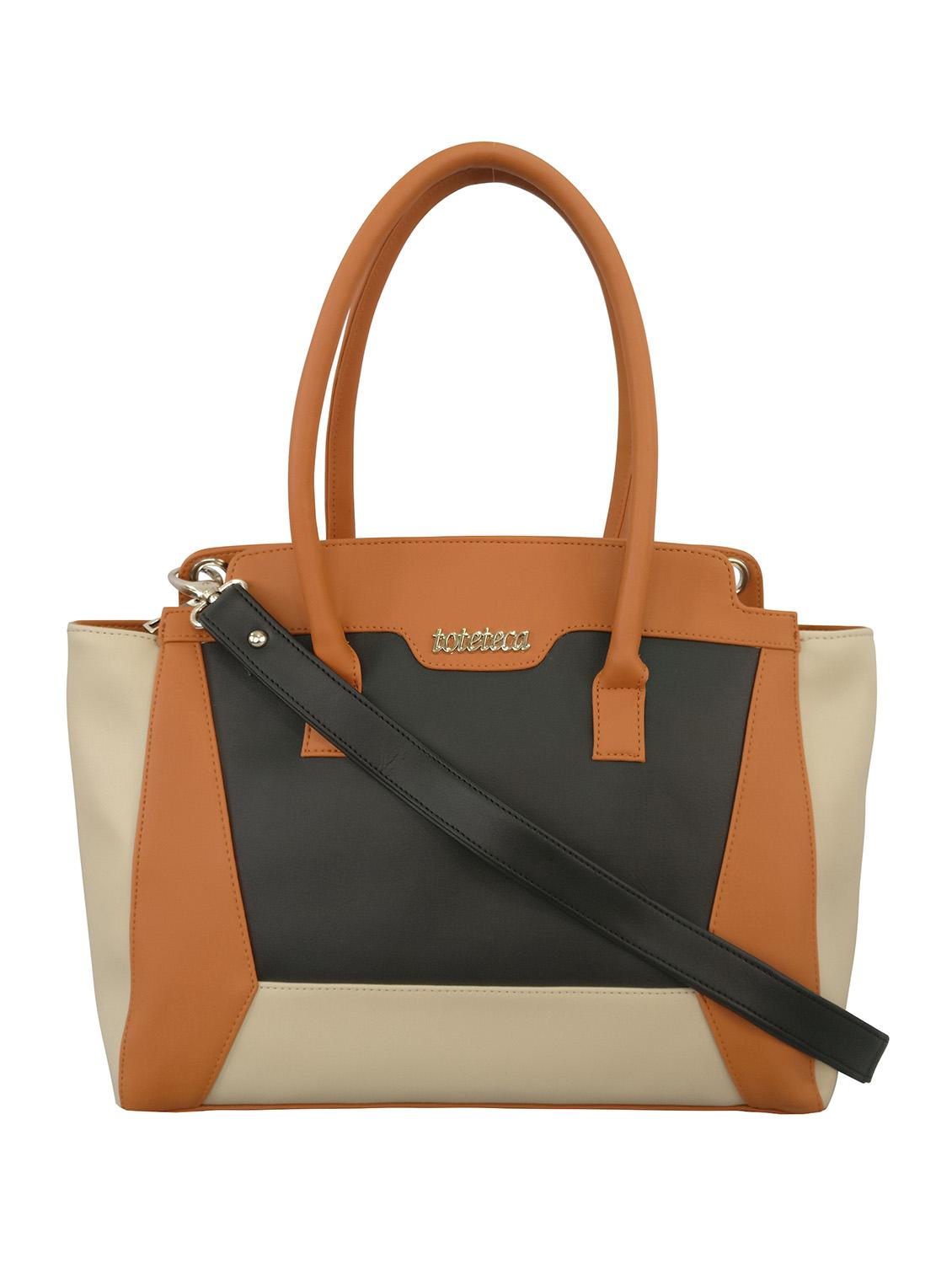 tan leatherette  handbag - 13303367 -  Zoom Image - 0