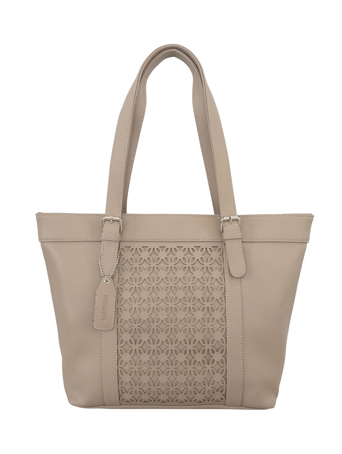 beige leatherette handbag - 13303370 - Zoom Image - 0