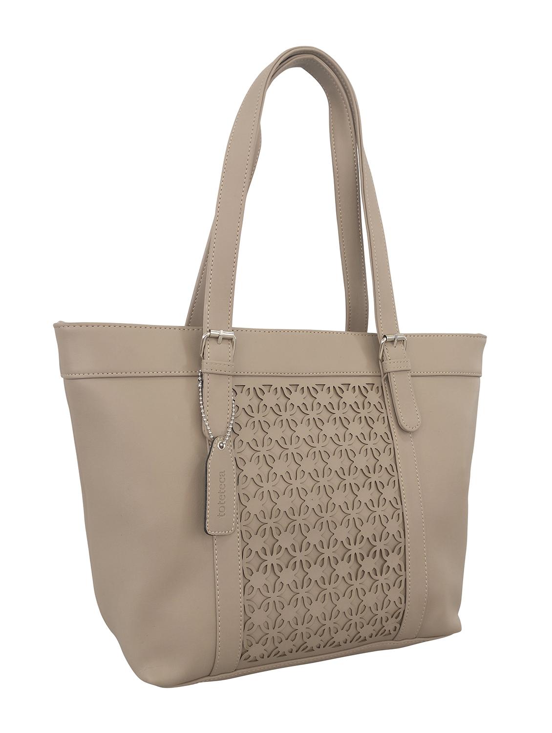 beige leatherette handbag - 13303370 - Standard Image - 3