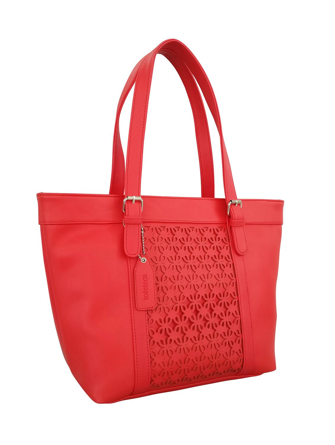 red leatherette handbag - 13303371 - Standard Image - 3