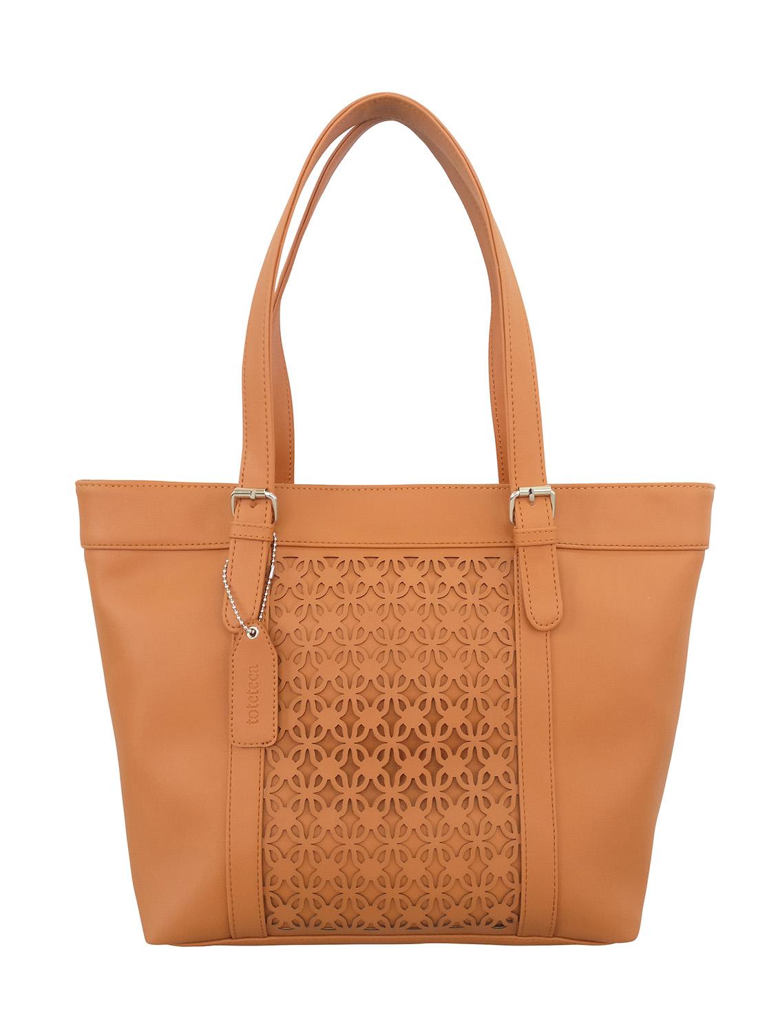 tan leatherette handbag - 13303372 - Zoom Image - 0