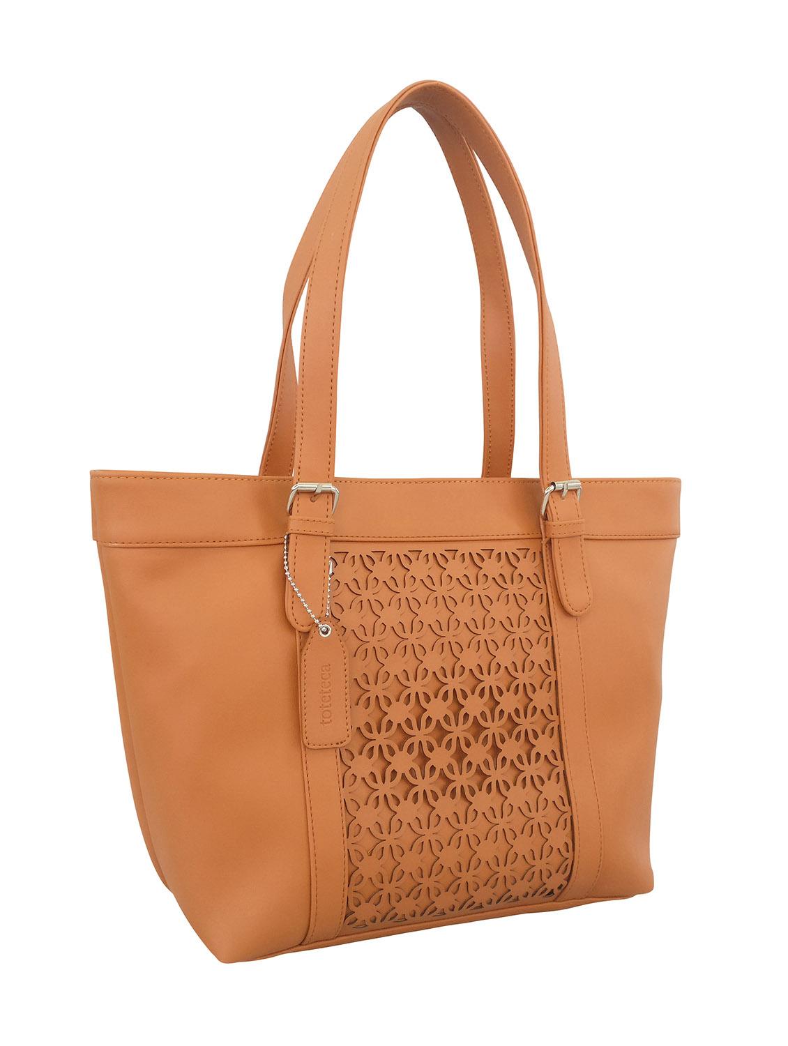 tan leatherette handbag - 13303372 - Standard Image - 3