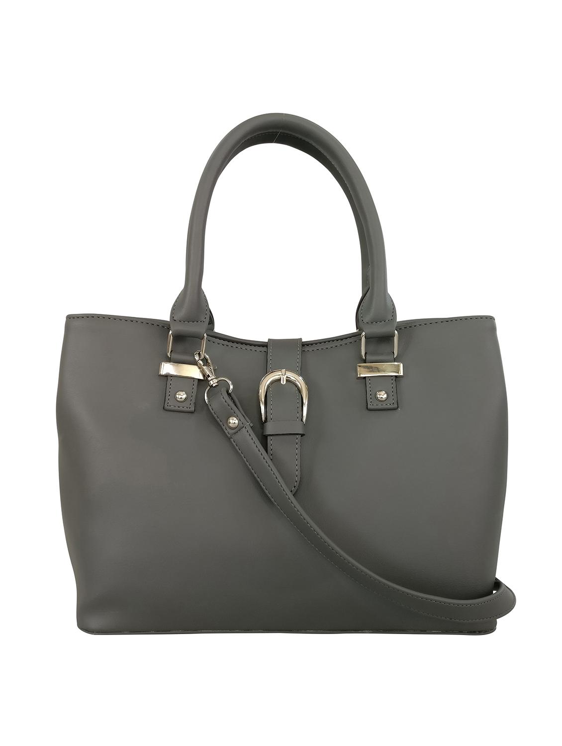 grey leatherette  handbag - 13303376 -  Zoom Image - 0