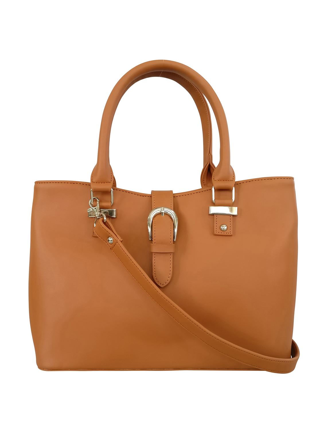 tan leatherette handbag - 13303377 - Zoom Image - 0