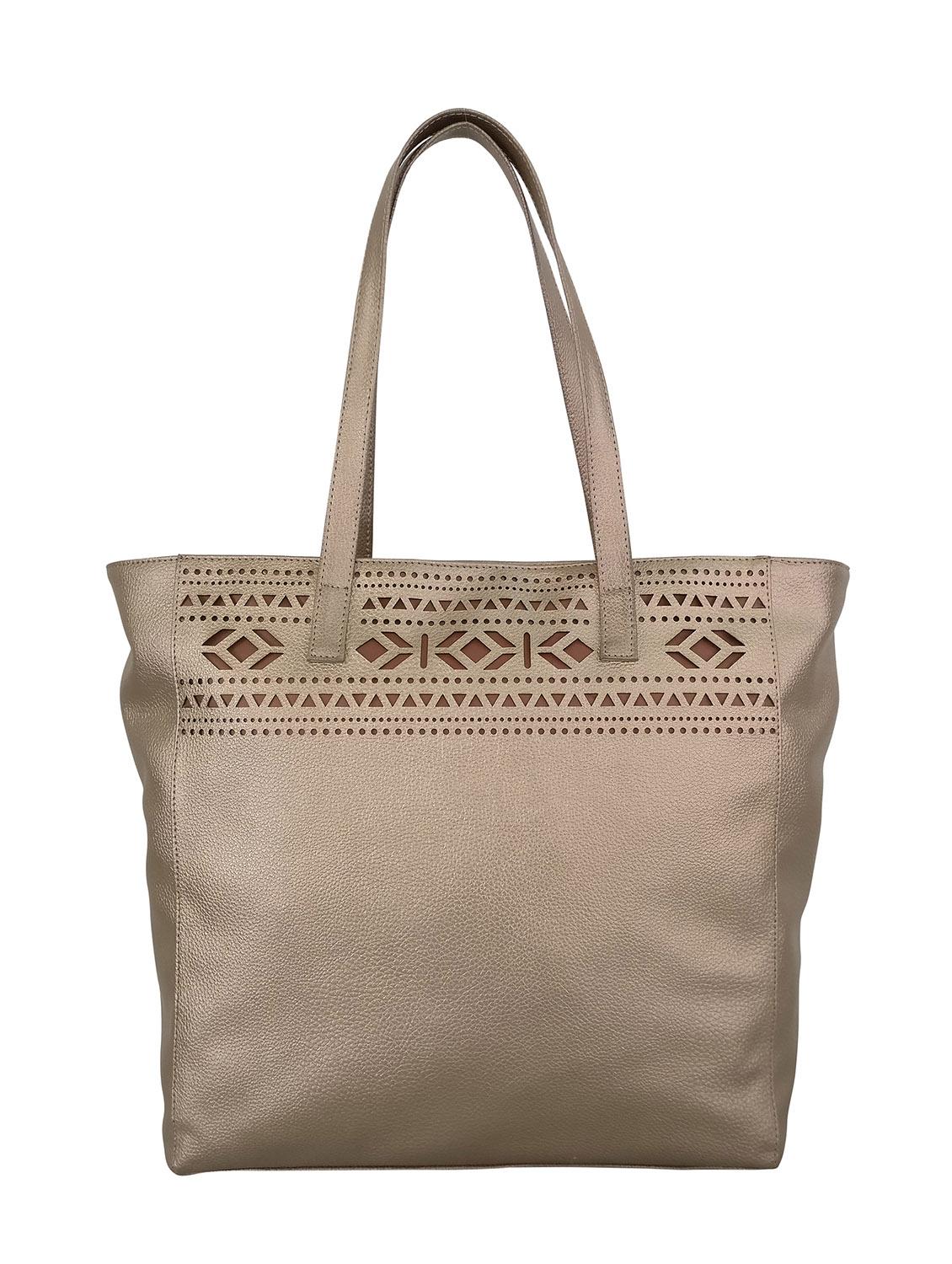 metallic leatherette  handbag - 13303391 -  Zoom Image - 0