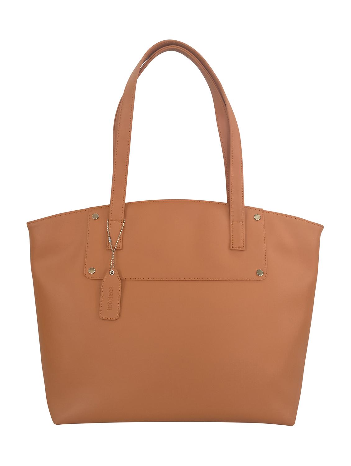 tan leatherette  handbag - 13303393 -  Zoom Image - 0