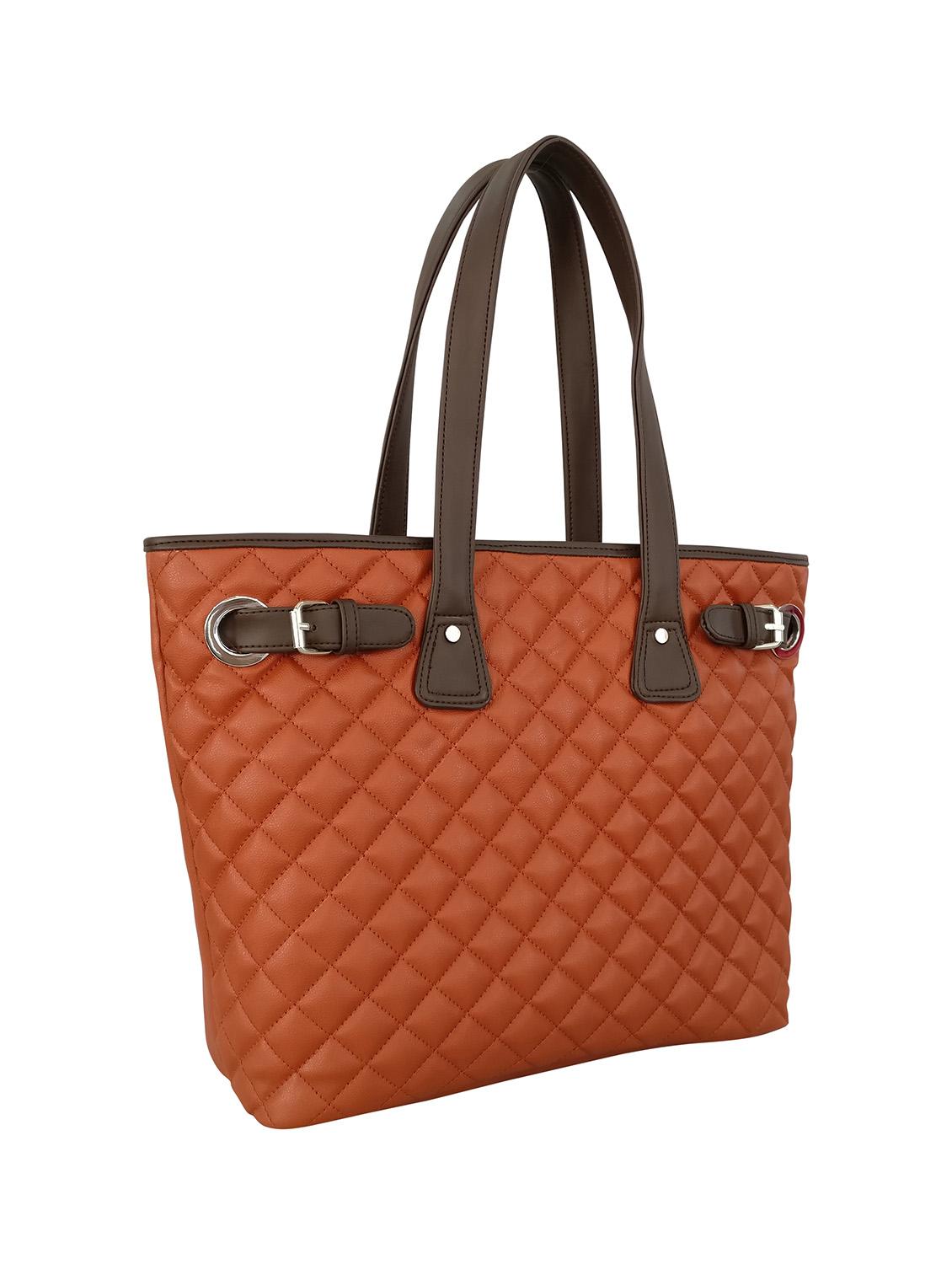 orange leatherette handbag - 13303405 - Standard Image - 3