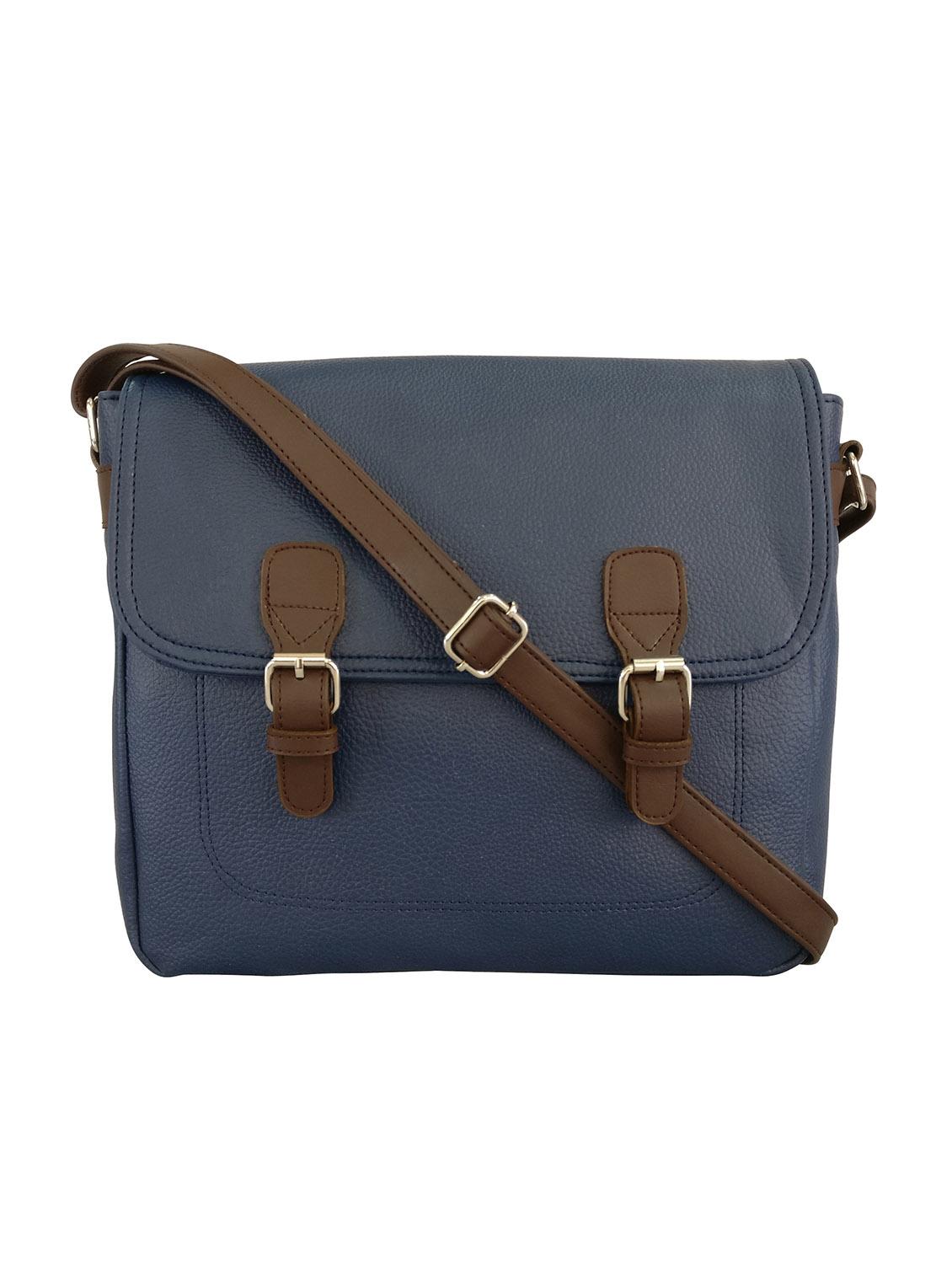 blue leatherette  sling bag - 13303421 -  Zoom Image - 0