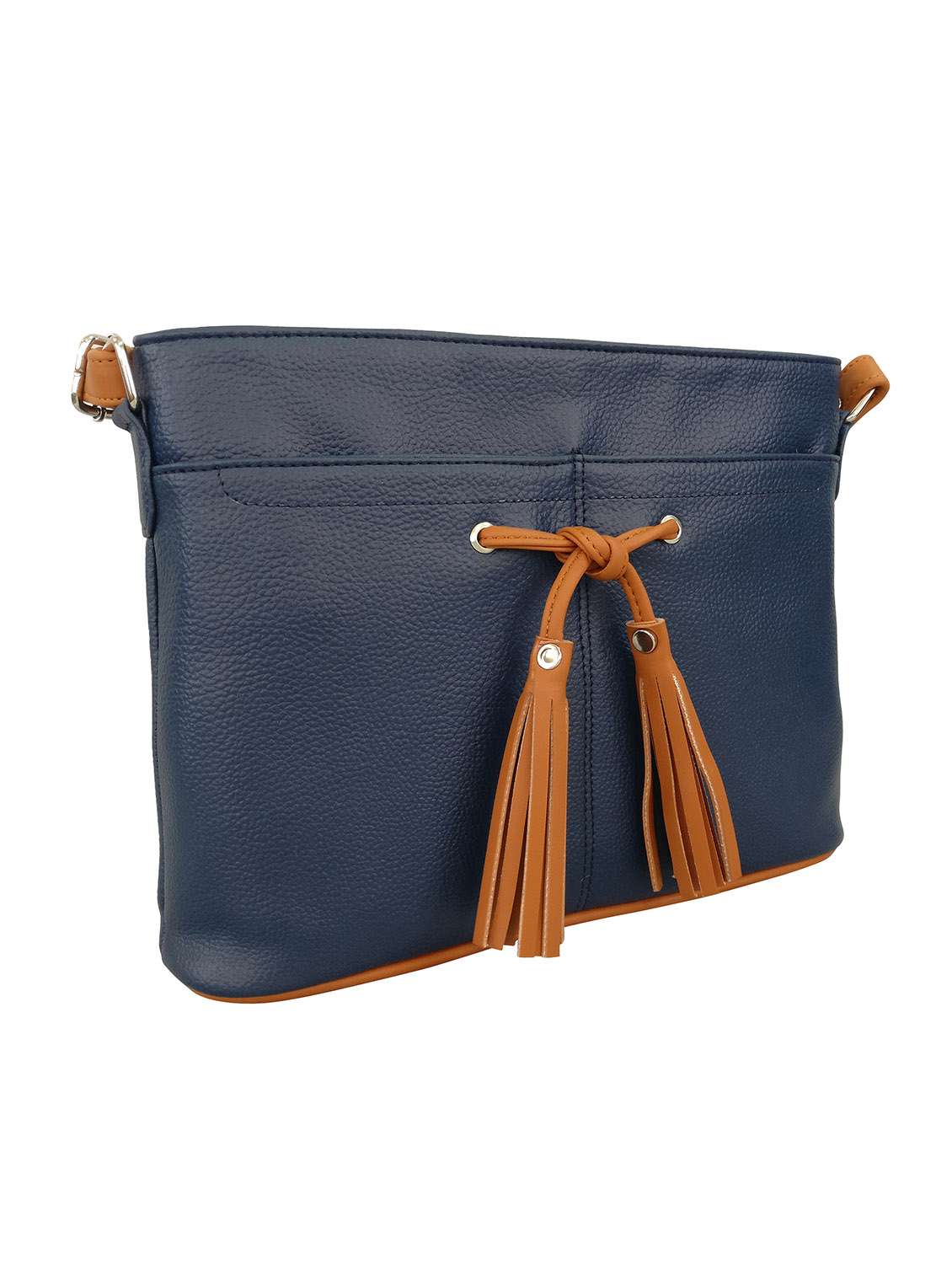 blue leatherette  sling bag - 13303424 -  Standard Image - 3