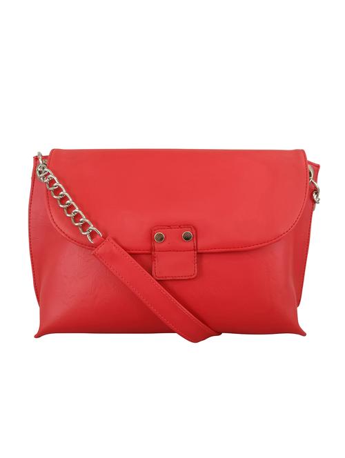 red leatherette sling bag - 13303439 - Standard Image - 0