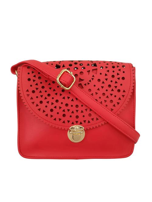 red leatherette  sling bag - 13303453 -  Standard Image - 0