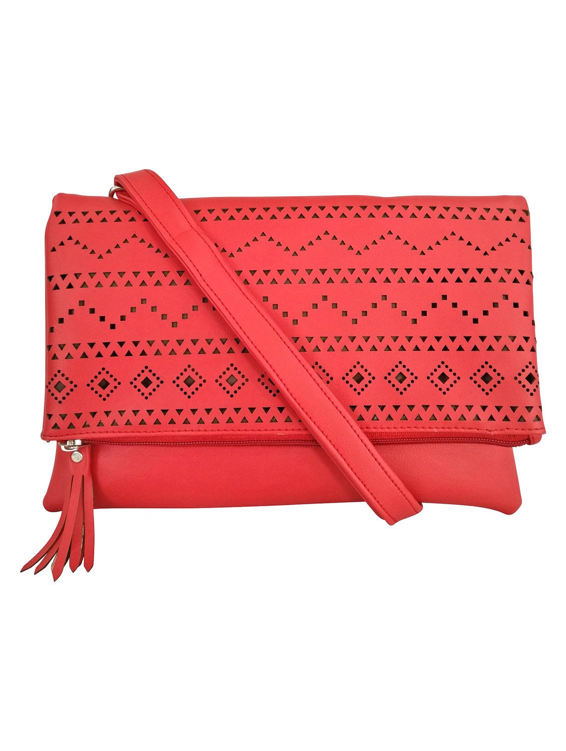 red leatherette  sling bag - 13303464 -  Zoom Image - 0