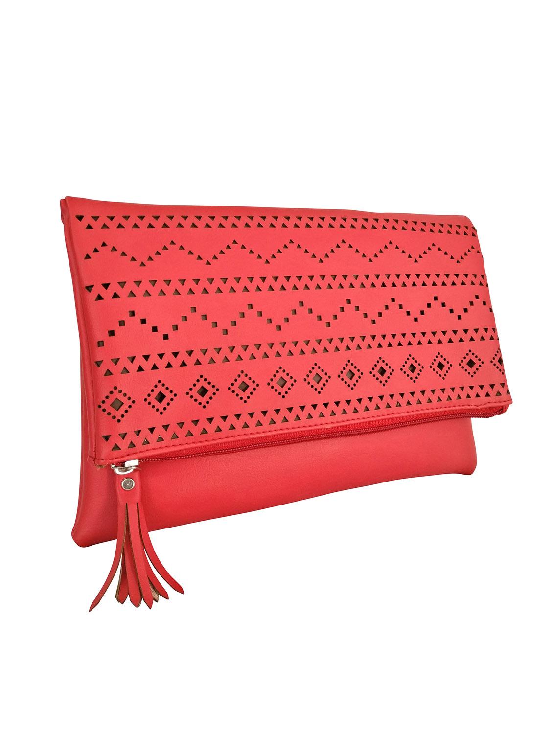 red leatherette sling bag - 13303464 - Standard Image - 3
