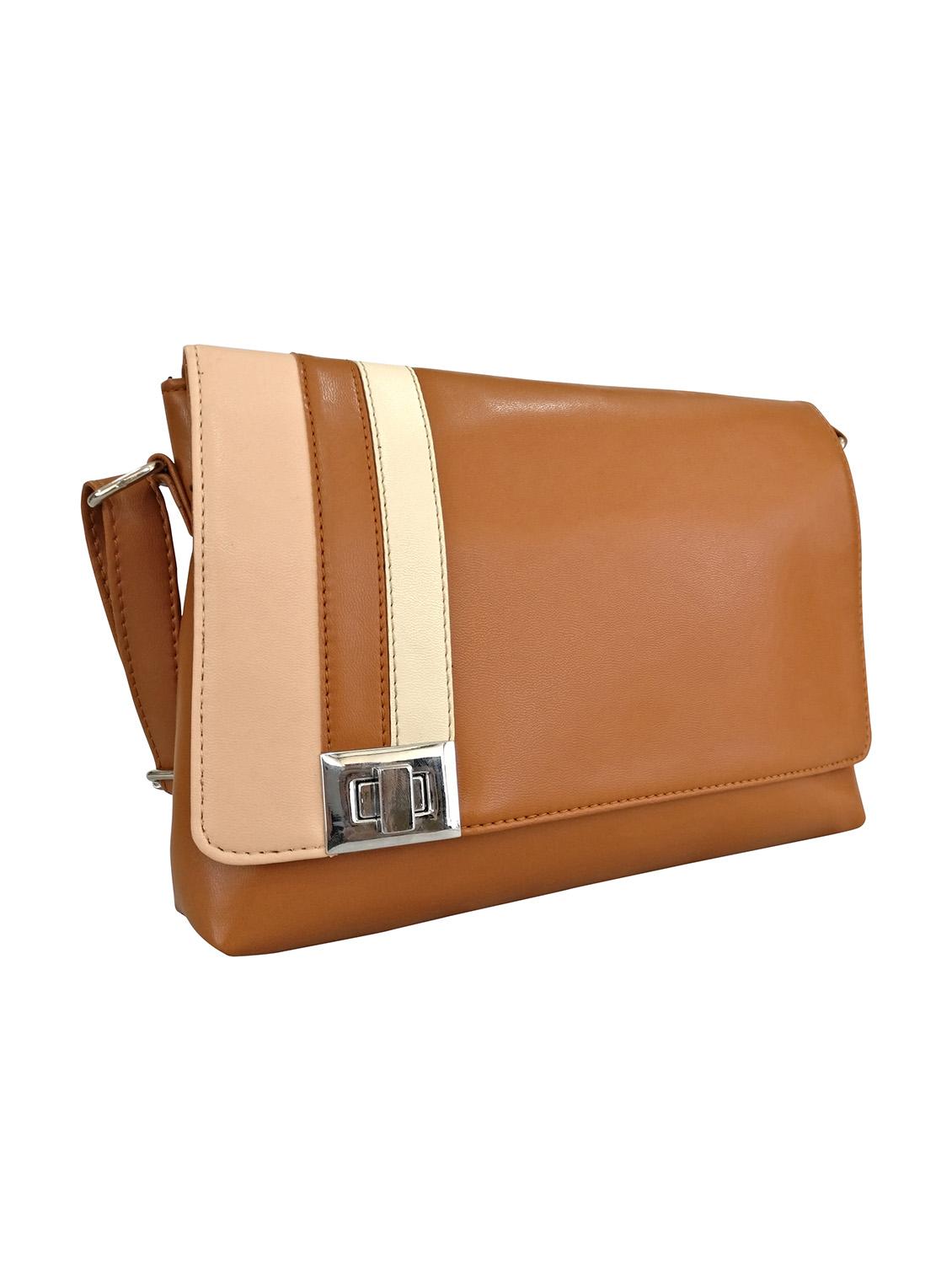 brown leatherette sling bag - 13303479 - Standard Image - 3