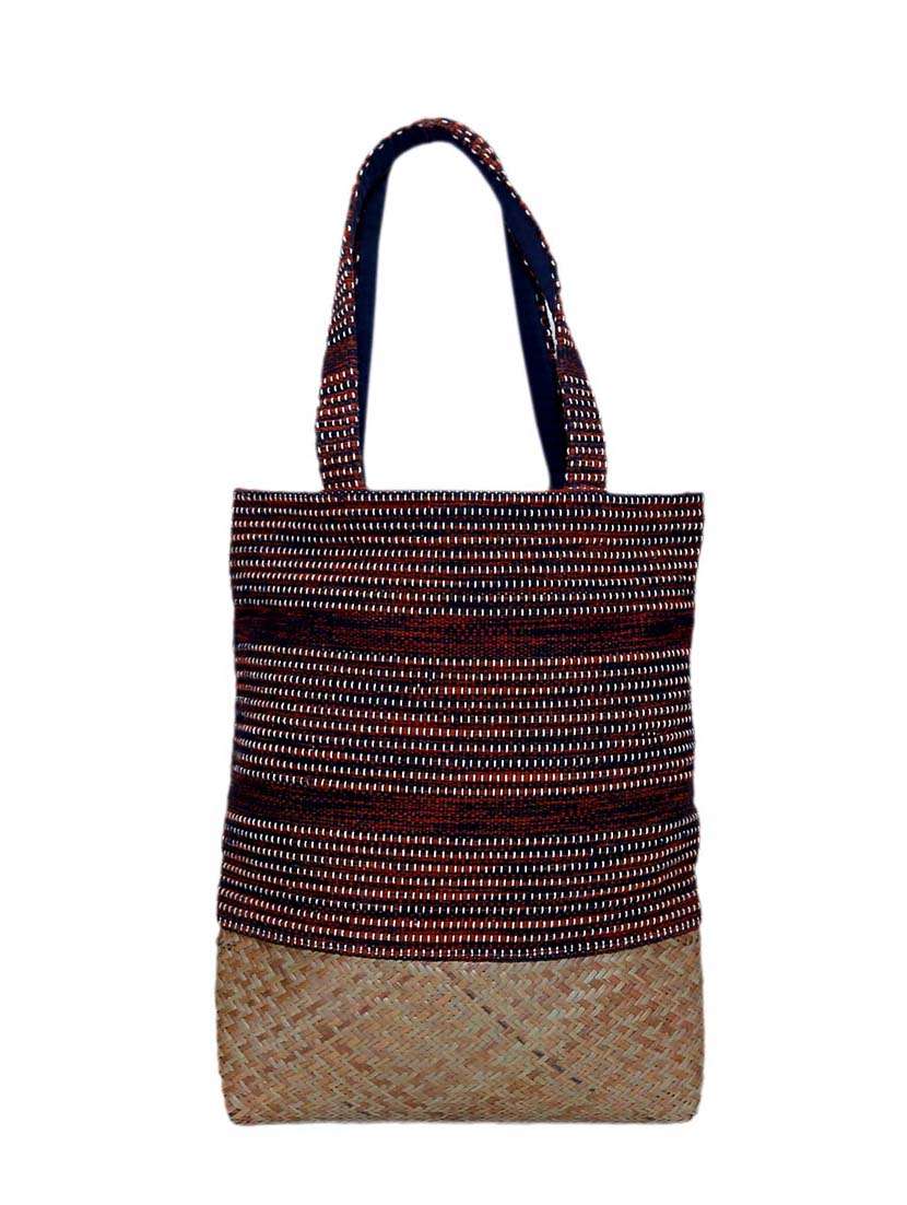 brown cotton tote
