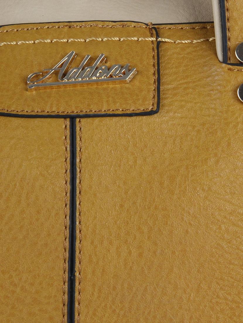 yellow leatherette handbag - 13310517 - Standard Image - 3