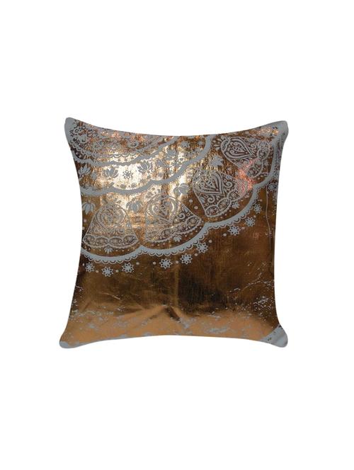 ambbi collection printed cushion cover with foil print distorted design - 13311808 - Standard Image - 0