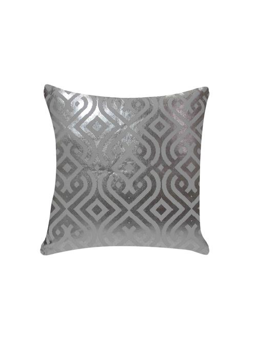 ambbi collection printed cushion cover with foil print geometric pattern - 13311810 - Standard Image - 0