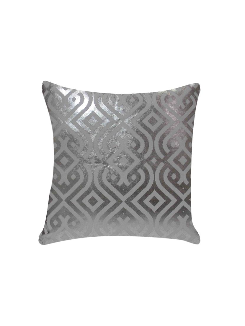 ambbi collection printed cushion cover with foil print geometric pattern - 13311810 - Zoom Image - 0