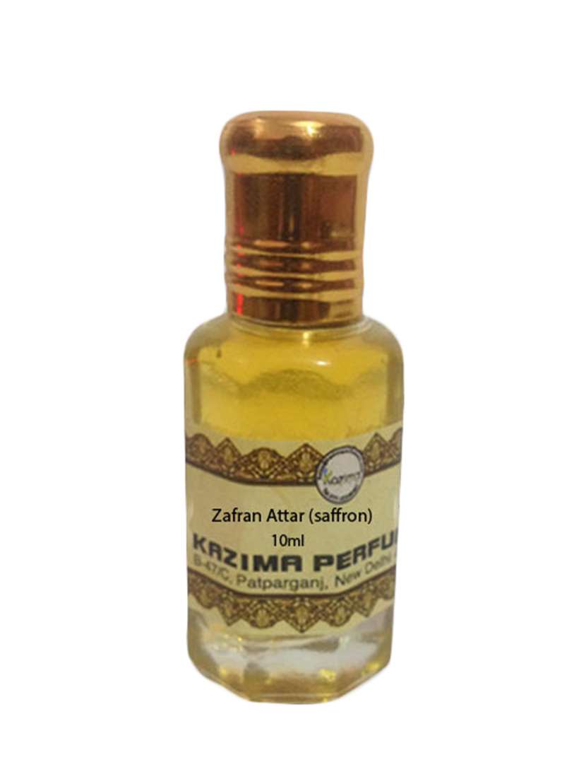 zafran (saffron) attar perfume (10 ml) - pure natural undiluted (non-alcoholic)