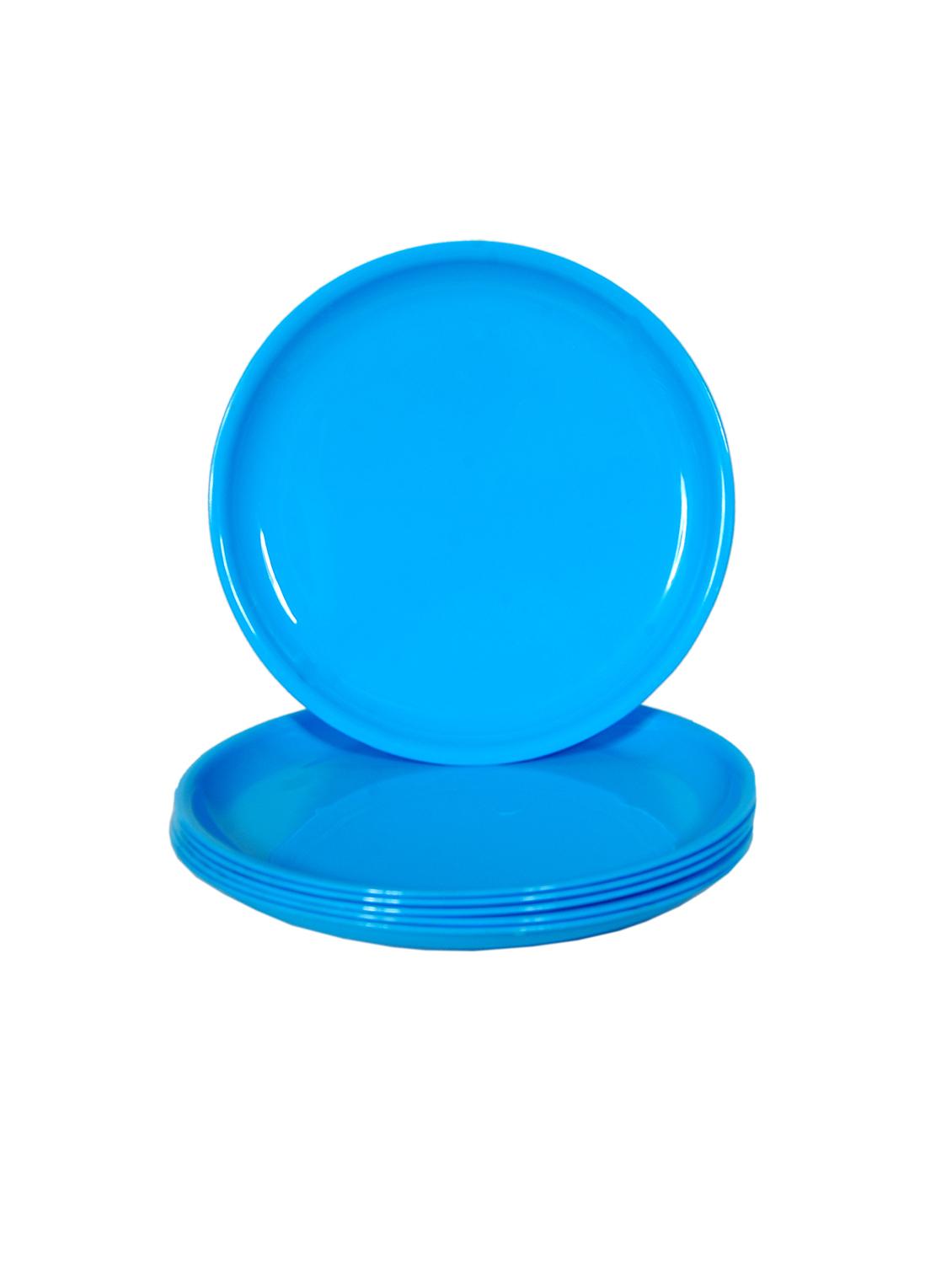 day2day forever turquoise blue microwave safe dinner plates pack of 6