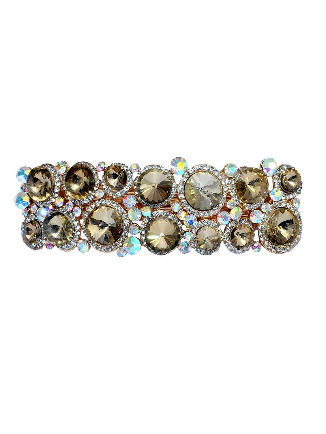 gold metal studded hair clip - 13326114 - Zoom Image - 0