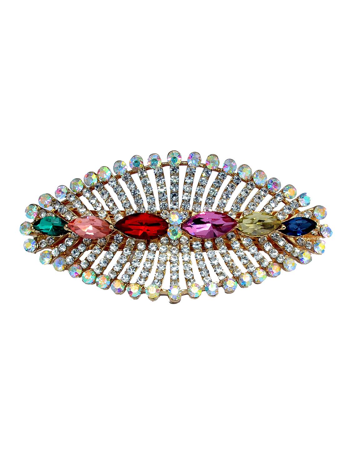 multi colored metal embellished hair clip - 13326157 - Zoom Image - 0