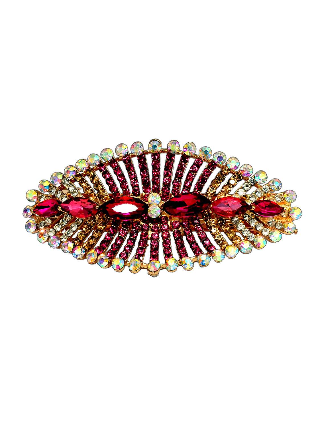 pink metal embellished hair clip - 13326159 - Zoom Image - 0
