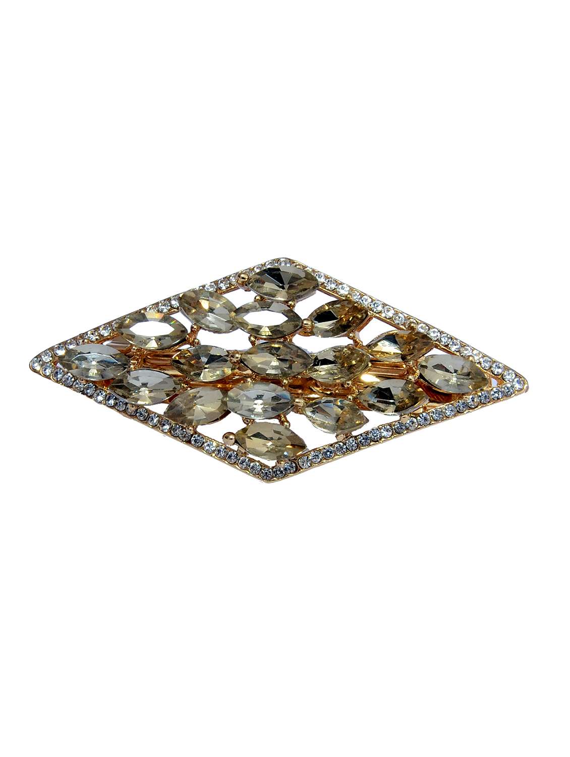 gold metal embellished hair clip - 13326228 - Zoom Image - 0