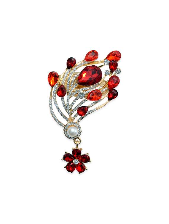 red metal brooch - 13328128 - Zoom Image - 0