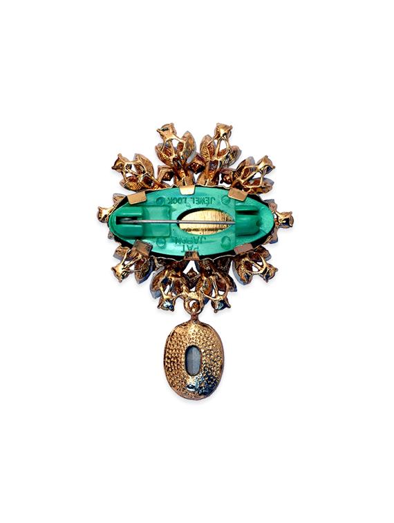 multi colored metal brooch - 13328141 - Standard Image - 3