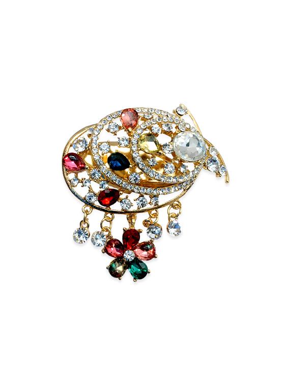multi colored metal brooch - 13328158 -  Zoom Image - 0