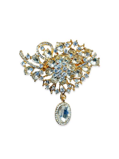 white metal brooch - 13328171 - Standard Image - 0