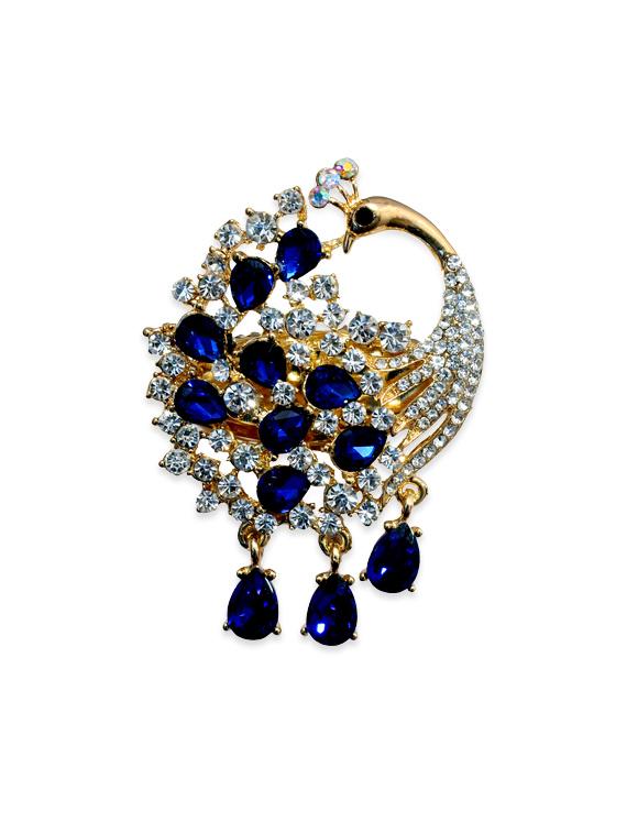 blue metal brooch - 13328174 - Zoom Image - 0