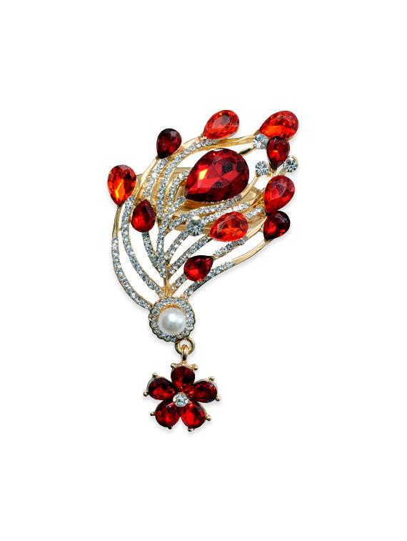 red metal brooch - 13328182 - Zoom Image - 0