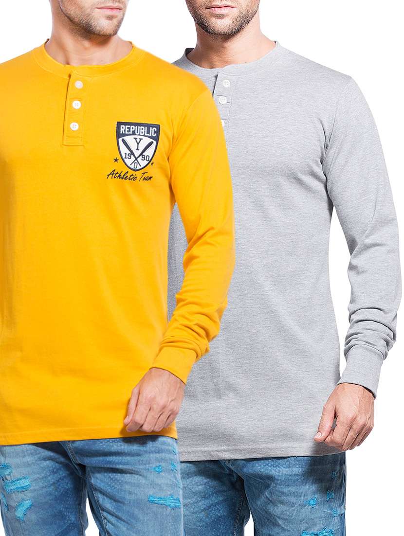 solid cotton t-shirt (set of 2)