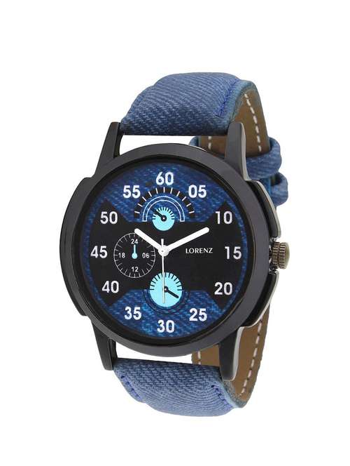 lorenz mk-105a denim style multi color dial men's watch - 13335909 - Standard Image - 0