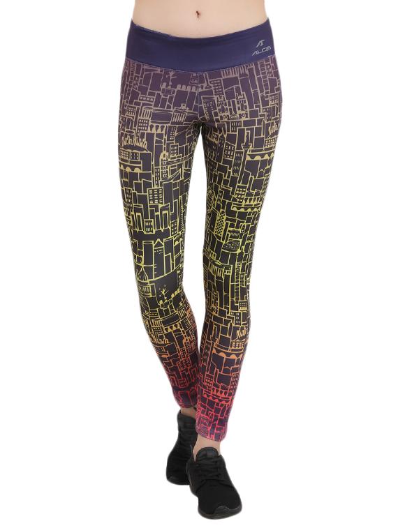 multicolored printed legging